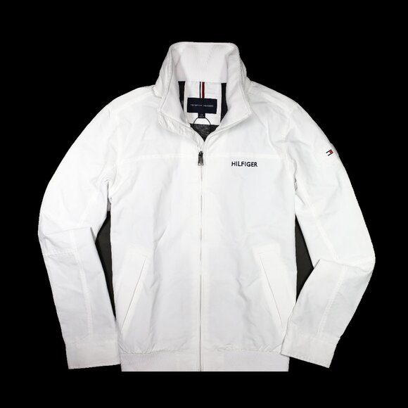 white tommy hilfiger yacht jacket